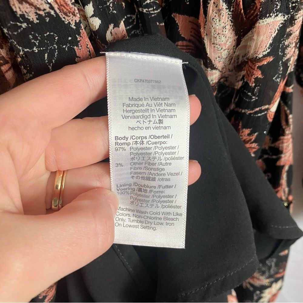 Madewell Amalia Tiered Floral Mini Dress XS - Picture 8 of 9